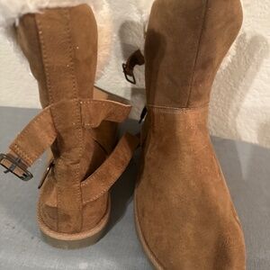 Women Brown Air Walk Boots